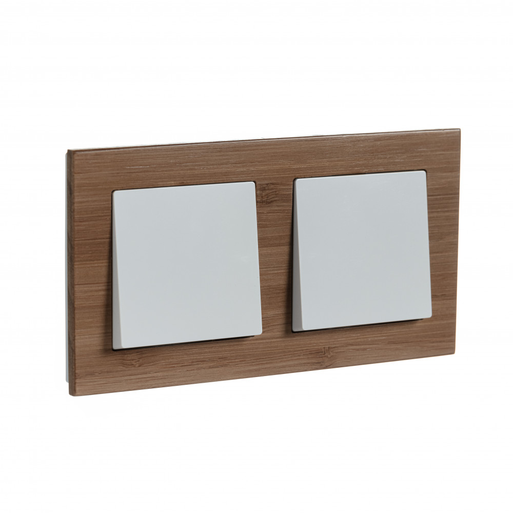 Рамка двухпостовая ATLASDESIGN NATURE, ДЕРЕВО БАМБУК Systeme Electric ATN353202