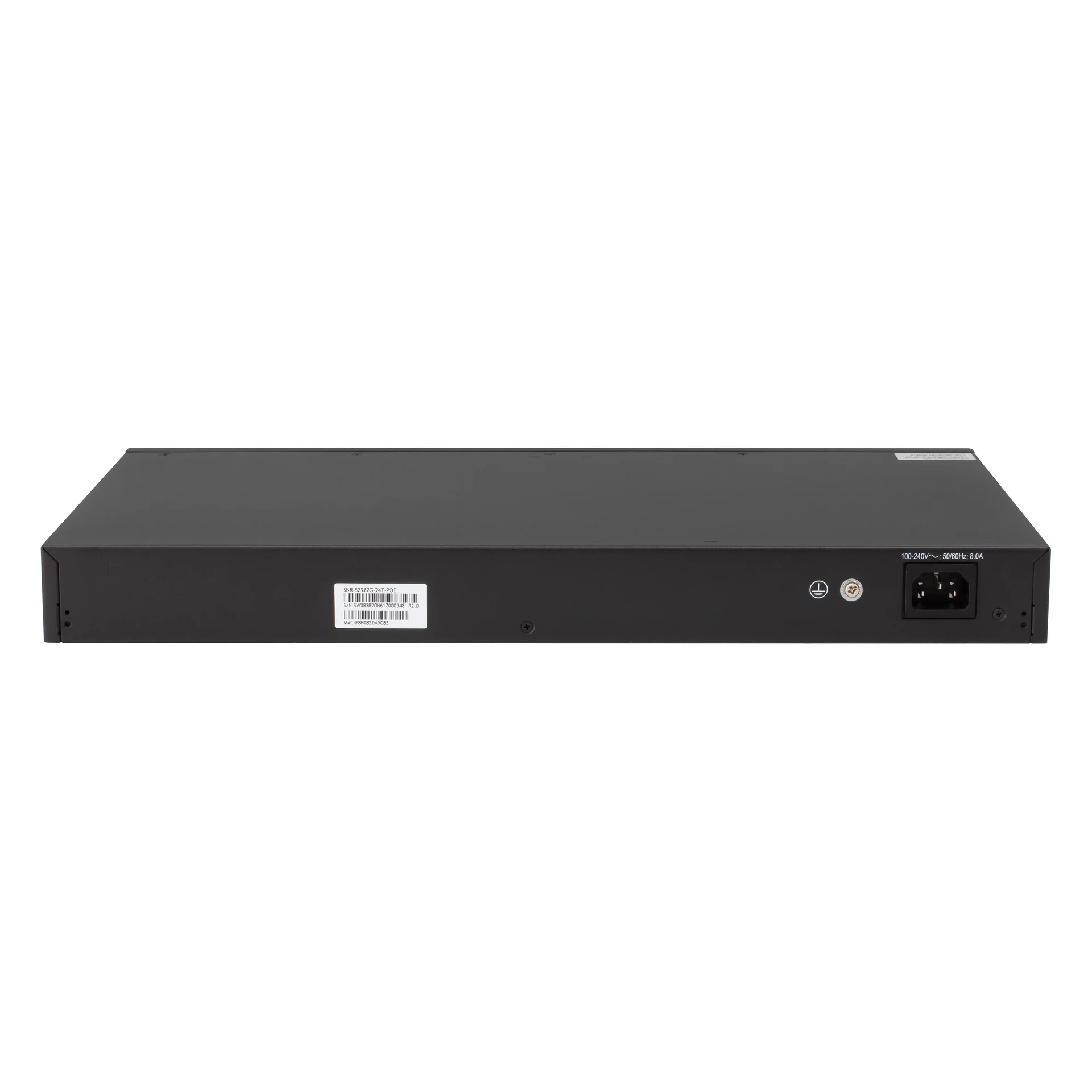 Коммутатор управляемый L2  24 порта RJ45/SFP 100 1000 Мб/сPoE 185Вт SNR SNR-S2982G-24T-POE