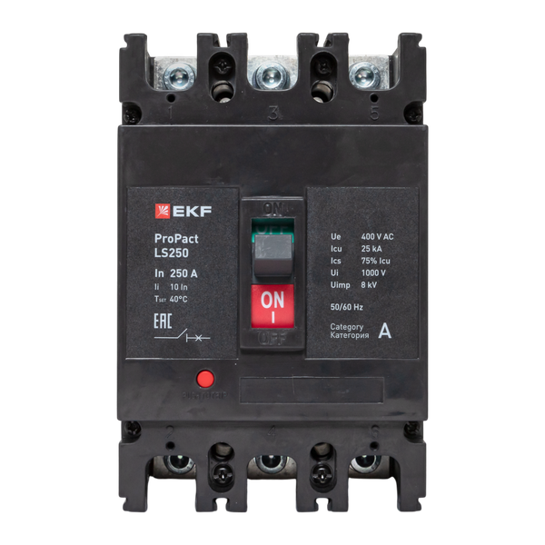 Выключатель автоматический LS250 25кА 3P 250А     ProPact EKF mccb-250-25-3-250-ls