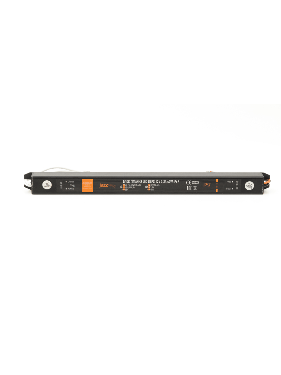 Драйвер LED, 40Вт, 12В IP67 JazzWay 3329266A