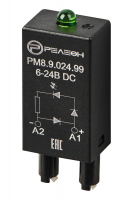 Модуль индикации и защиты, LED + Диод (+ A1), 6-24ВDC Релеон PM8902499