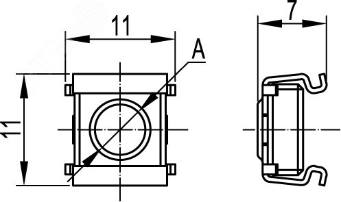 Гайка М6 закладная DKC CM230600