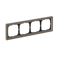 ARTGALLERY PURE 4-постовая РАМКА, ОРГАНИЧЕСКОЕ СТЕКЛО МОККО Systeme Electric GAL320604