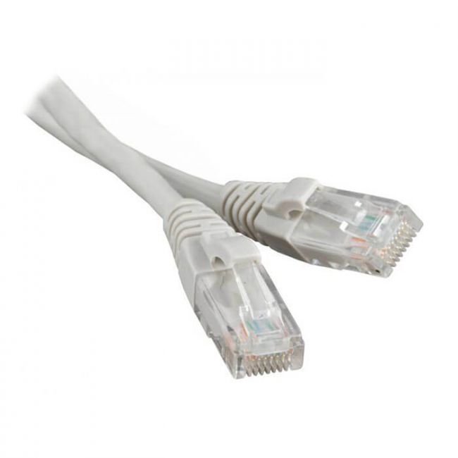Патч-корд UTP Cat.6 LSZH 1.5 м серый Hyperline 42237