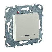 UNICA Переключатель одноклавишный с индикацией в рамку бежевый сх.6 Schneider Electric MGU5.203.25NZD