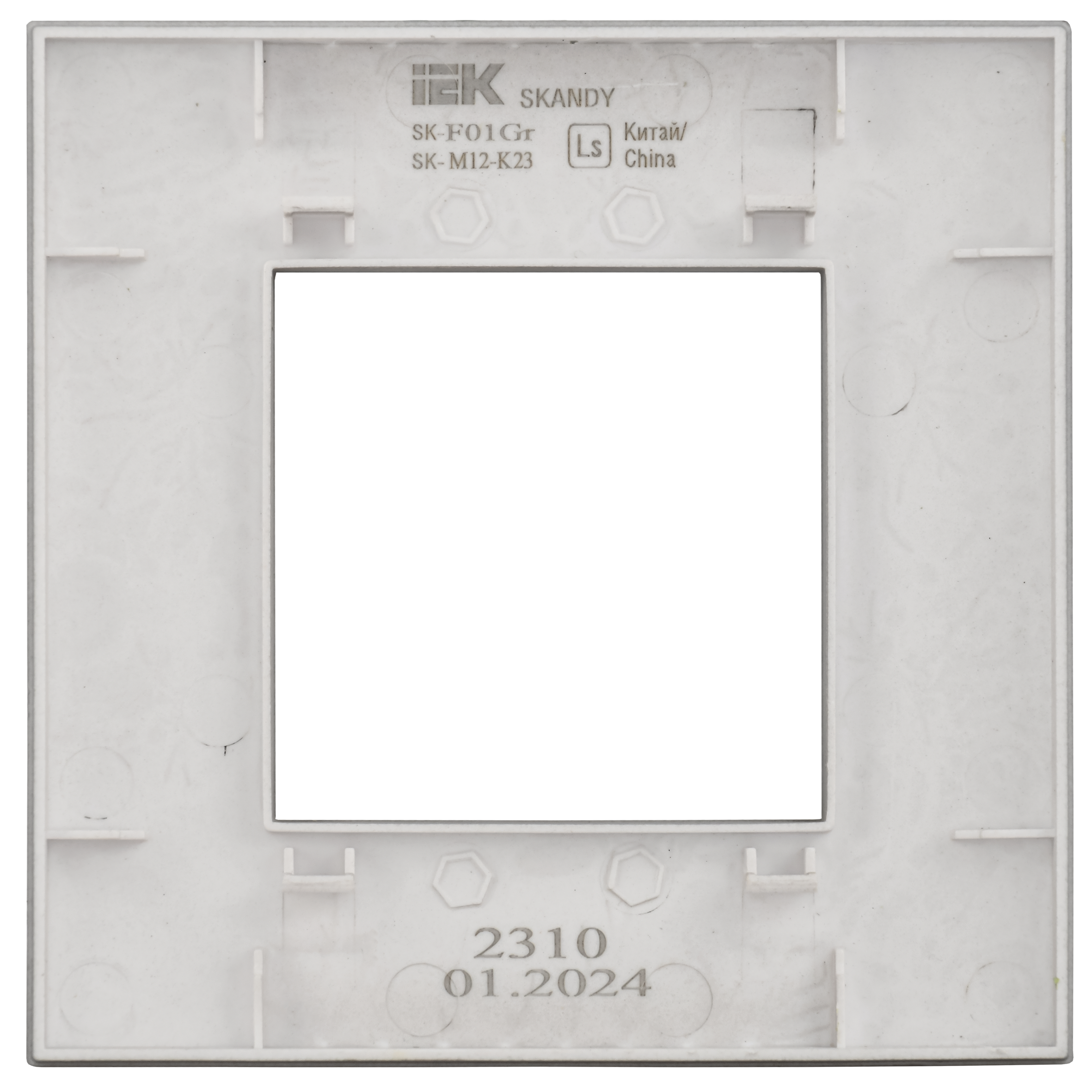 SKANDY Рамка 1-местная SK-F01S серебряный IEK SK-M12-K23 SK-M12-K23серебро