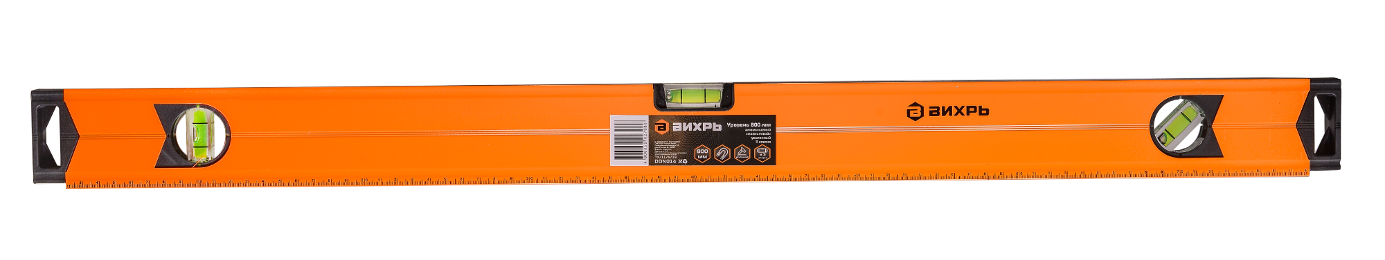 Уровень алюминиевый Магнитный 800 мм фрезерованный 3 глазка (1 зеркальный) Вихрь 73/11/4/19