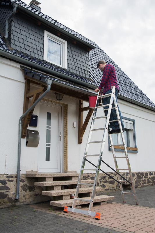 Лестница двухсекционная универсальная DUBILO 2х9 KRAUSE 129475