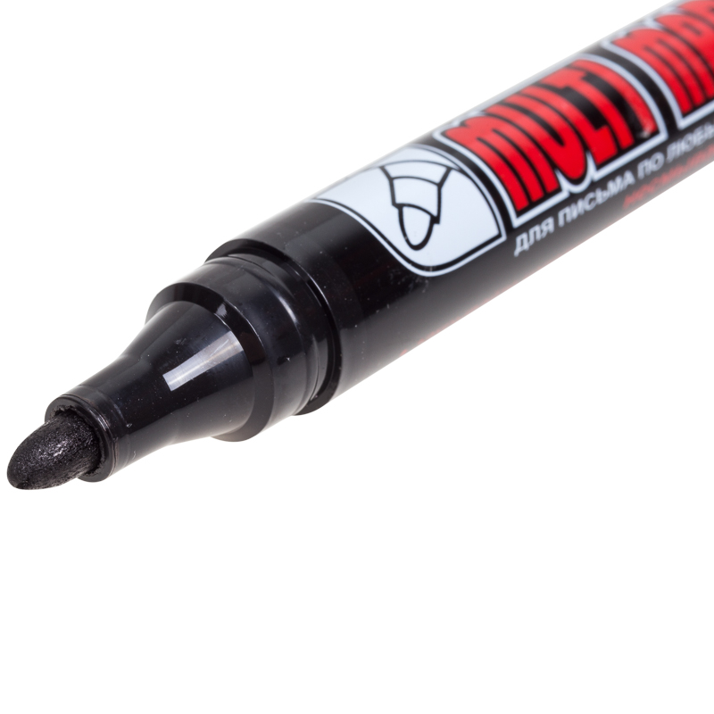 Маркер Crown «Multi Marker» 3 мм, черныйный, REXANT 08-8601