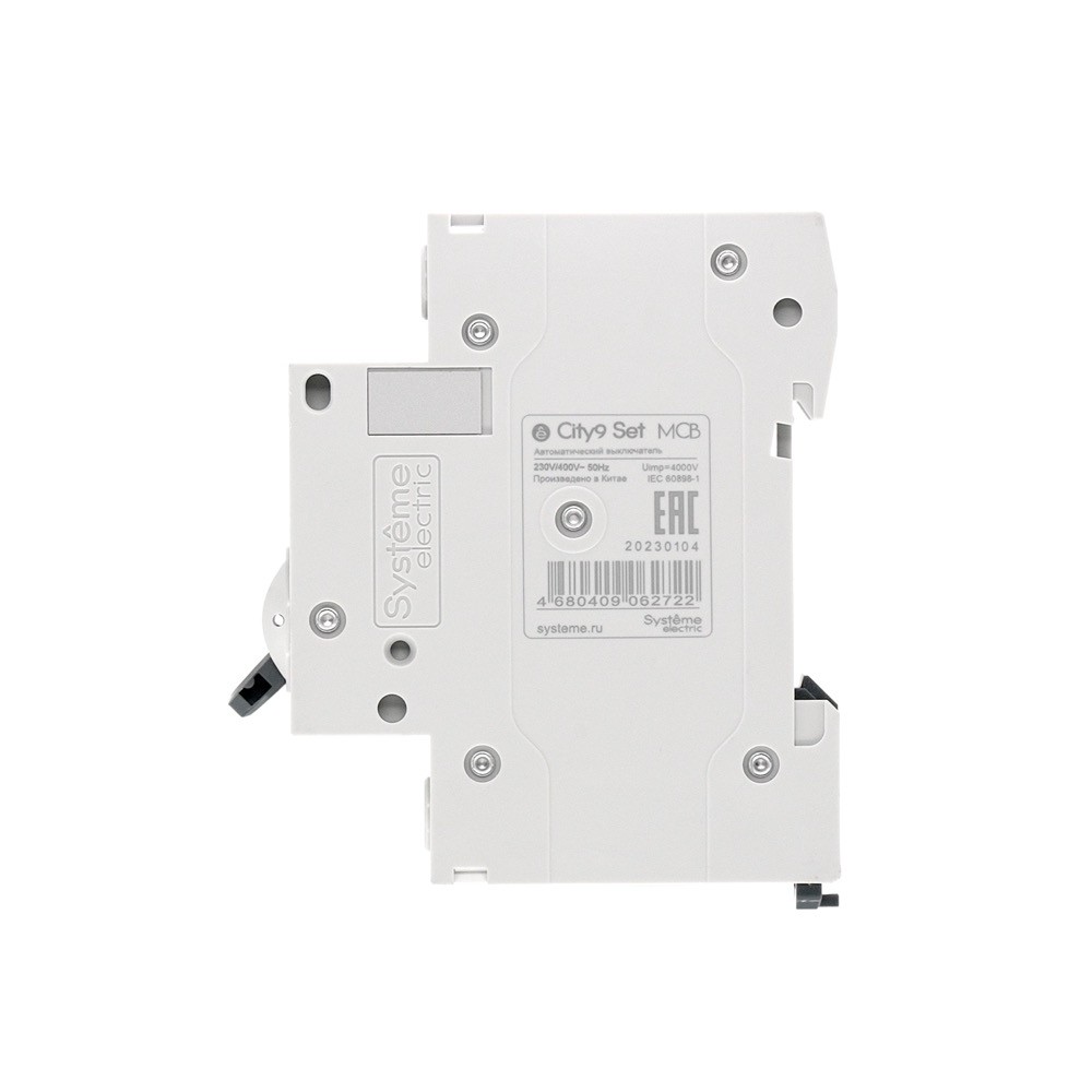 Выключатель автоматический однополюсный 6А B 4.5kA 230В City9 Set Systeme Electric C9F14106
