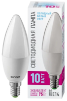 Лампа светодиодная LED 10вт E14 белый матовая свеча PROMO ОНЛАЙТ 82915