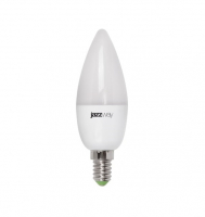 Лампа светодиодная LED 7Вт Е14 теплый белый матовая свеча JazzWay 2859259 2859259*