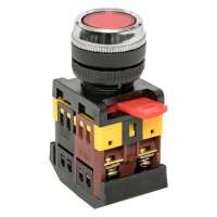 Кнопка ABLFS-22 с подсветкой красный NO+NC 230В PROxima EKF ablfs-22-r