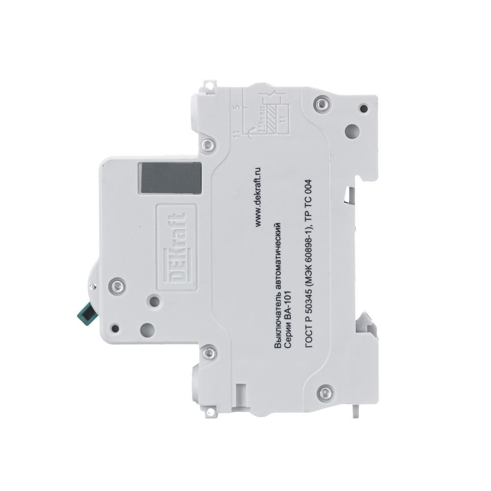 Выключатель автоматический однополюсный 10А С ВА-101 4.5кА Dekraft 11053DEK