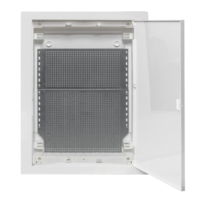 Встраиваемый слаботочный щит Nova 3 габарит с пластиковой дверью IP41 EKF nv-mb-pd-3