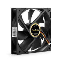 Вентилятор для корпуса 24В DC, 120x120x25 мм, 3pin, 2100RPM, 34dBA, подшипник скольжения ExeGate EX297092RUS