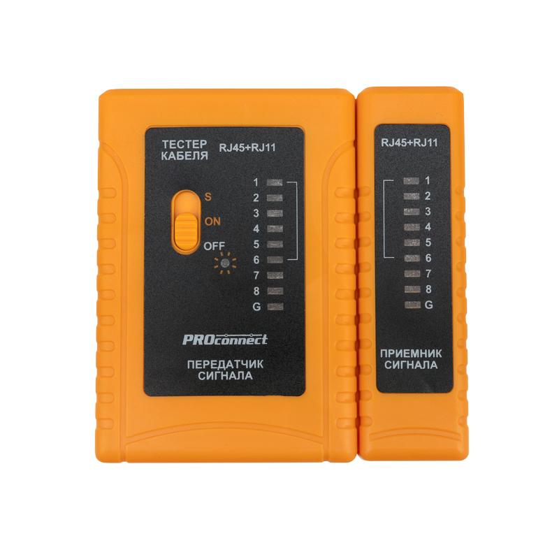 Тестер кабеля RJ-45+RJ-11 468 PROconnect REXANT 12-1006-4