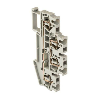 Колодка клеммная самозажимная двойная JXB-ST-2.5 24А серая PROxima EKF plc-jxb-st-2.5-4-2