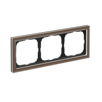 ARTGALLERY PURE 3-постовая РАМКА, ОРГАНИЧЕСКОЕ СТЕКЛО МОККО Systeme Electric GAL320603