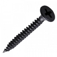 Саморез гипсокартон/металл 3.5х35 черный Крепдил screw-GM-35-sht