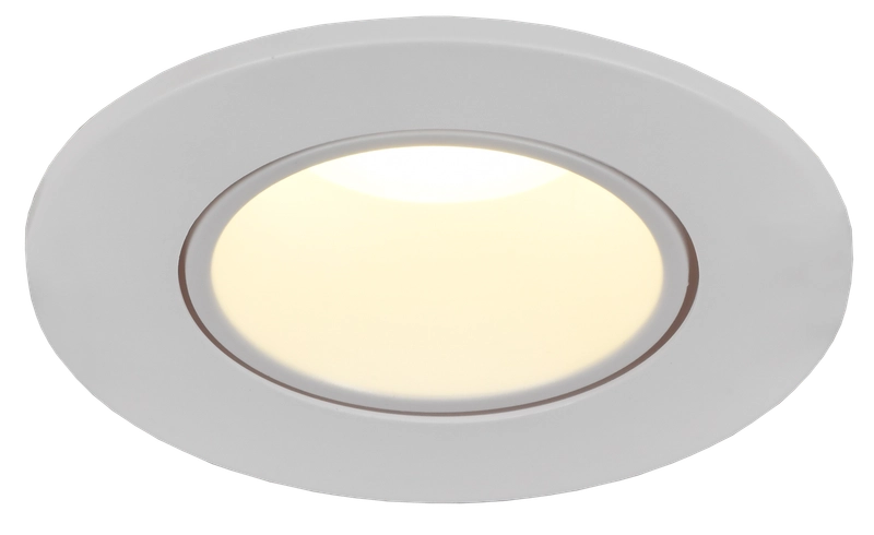 LIGHTING Светильник 4104 встраиваемый под лампу MR16 круг пластиковый белый IEK LT-UVB0-4104-GU05-1-K01