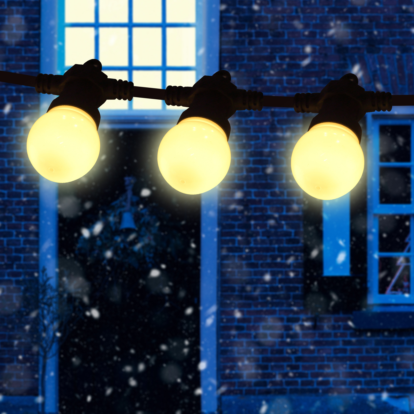 Гирлянда Белт Лайт набор 10 м, ERABL-WS10 30 LED ламп шаг 30 см, теплый свет, 220 В, каучук ЭРА Б0047954