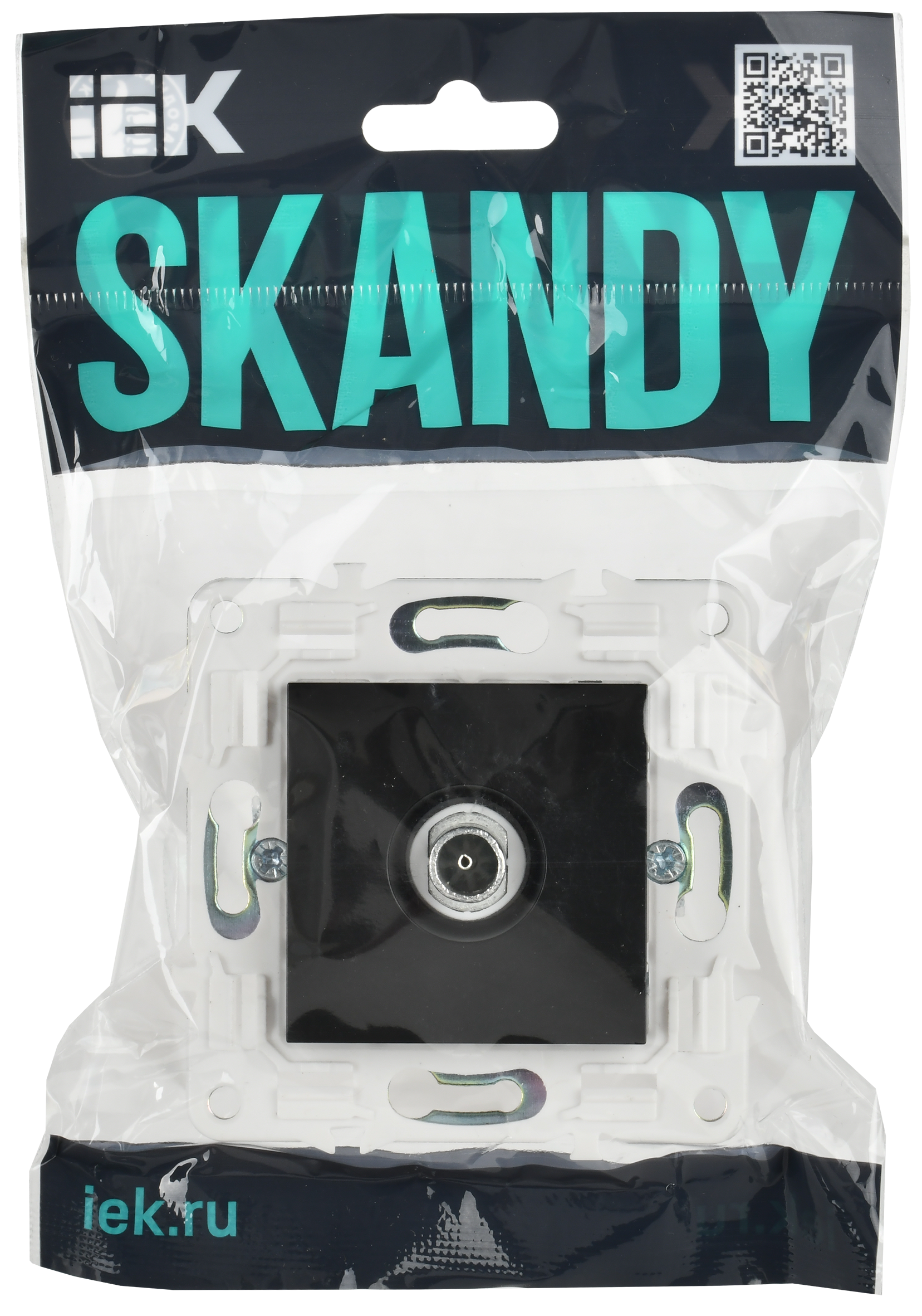 SKANDY Розетка TV оконечная SK-A12Bl черный IEK SK-A10-O-K02