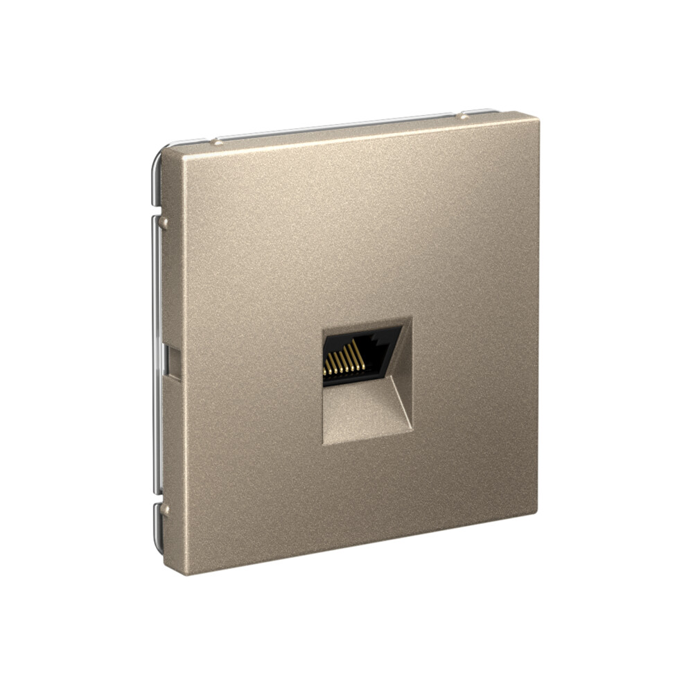 ARTGALLERY РОЗЕТКА компьютерная RJ45, кат. 5е, механизм, ШАМПАНЬ Systeme Electric GAL000583