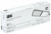 Светильник светодиодный консольный ДКУ 1004-50Ш 3000К IP65 серый IEK LDKU1-1004-050-3000-K03