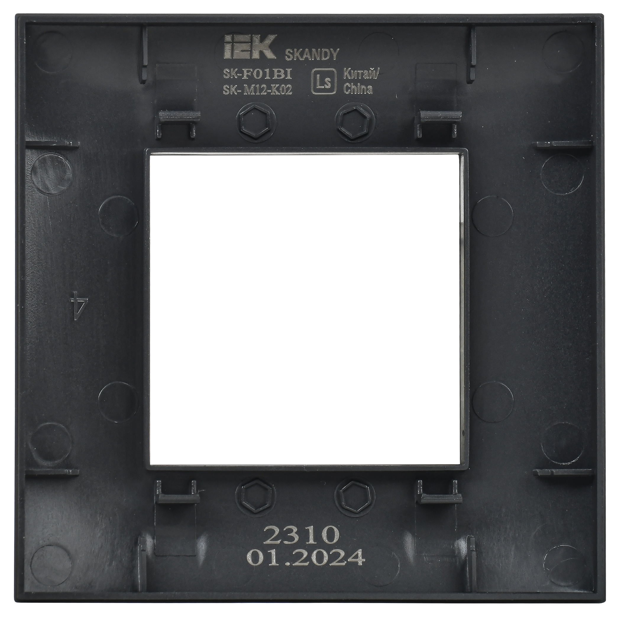 SKANDY Рамка 1-местная SK-F01Bl черный IEK SK-M12-K02