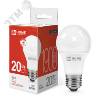 Лампа светодиодная LED-A60-VC 20Вт 230В Е27 4000К 1900Лм IN HOME IN-HOME 4690612020303