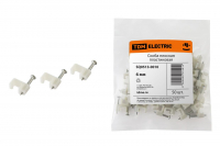 Скоба 6мм плоская пластиковая (50шт) TDM ELECTRIC SQ0513-0010