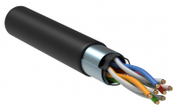 Витая пара F/UTP кат 5E 4х2х24AWG solid LSZH нг(А)-HF черный 305м ITK LC3-C5E04-329