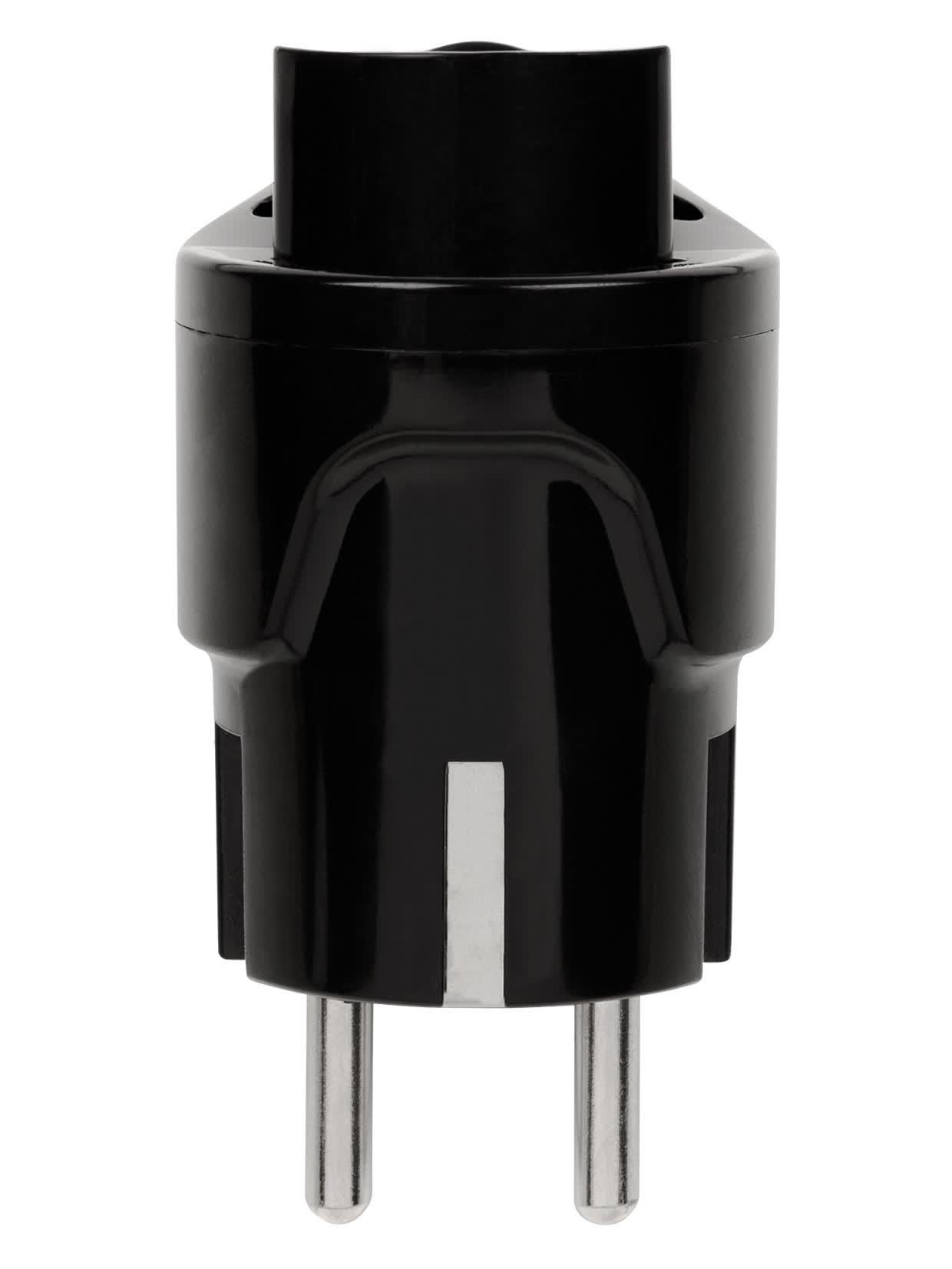 Вилка угловая c/з черная с кнопкой извлечения из сети 16А 250В TDM TDM ELECTRIC SQ1806-0399