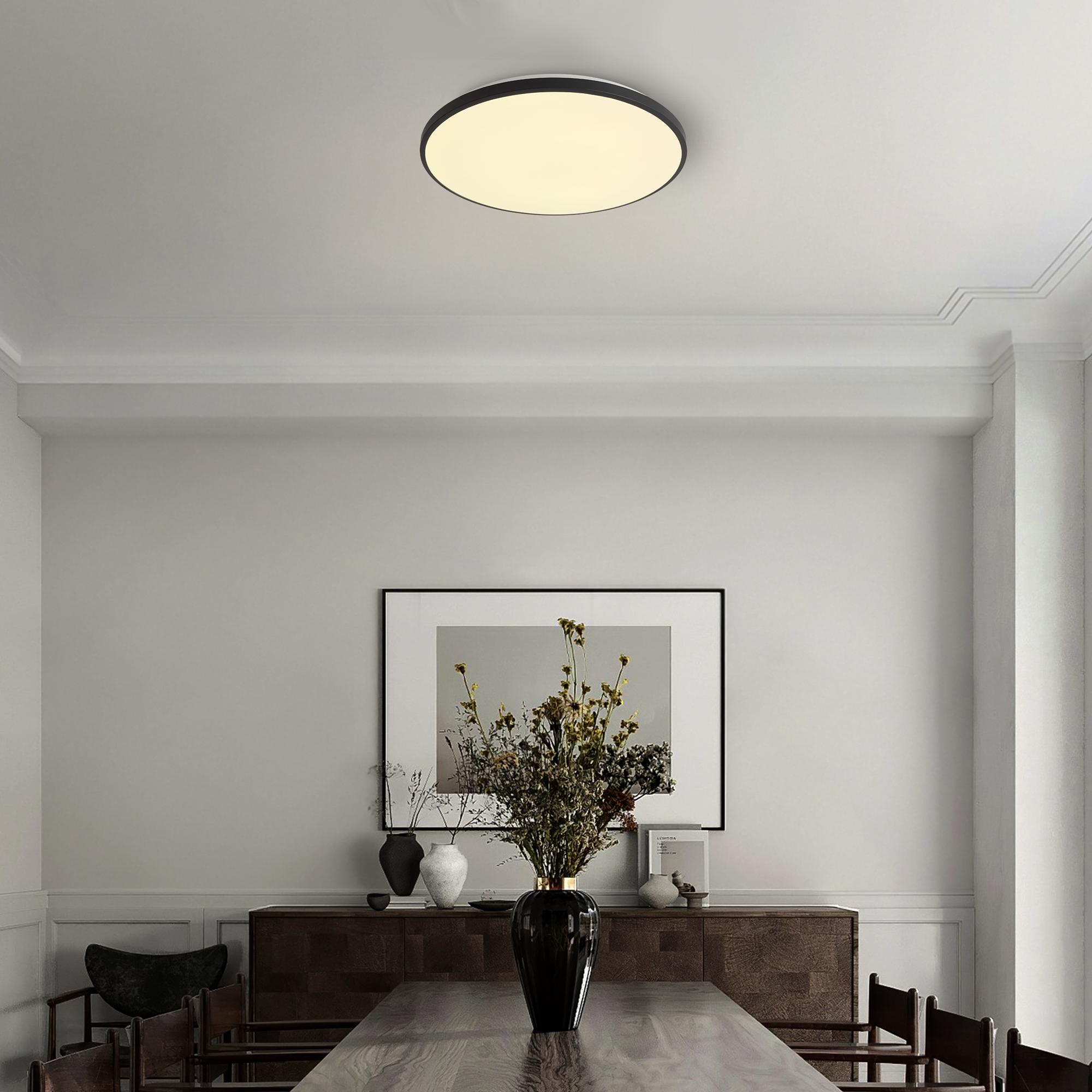 Светильник потолочный Obelle LED 24W 2000Лм 3000-6500К, RGB IP20 Черный Freya FR6211CL-L24B