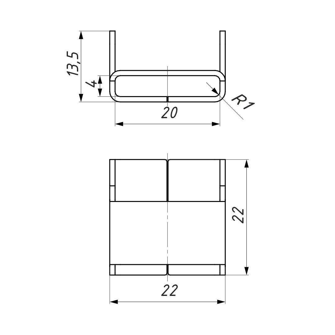 Скрепа C 20-BK ВК 22200021