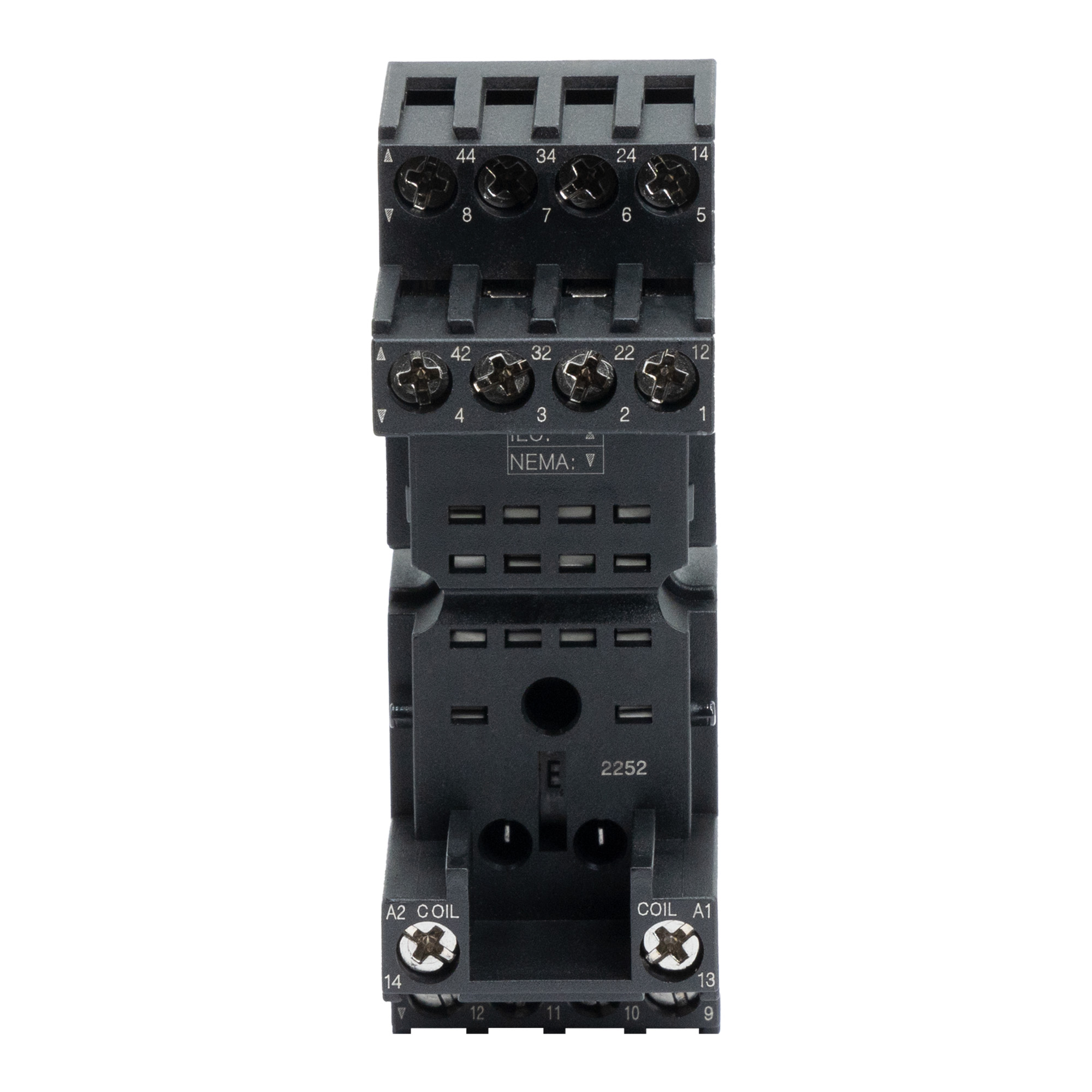 Колодка с винтовыми клеммами для реле на 4 группы: IR-24DC/220DC/230AC-4CO DKC IR-B4-SC-1