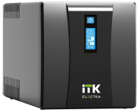 Источник бесперебойного питания Line-interactive 3000 ВА/1800 Вт, фаза 1/1, LCD дисплей, с АКБ 4х9AH, USB, Schuko ITK EET-3000VA-1-004-S