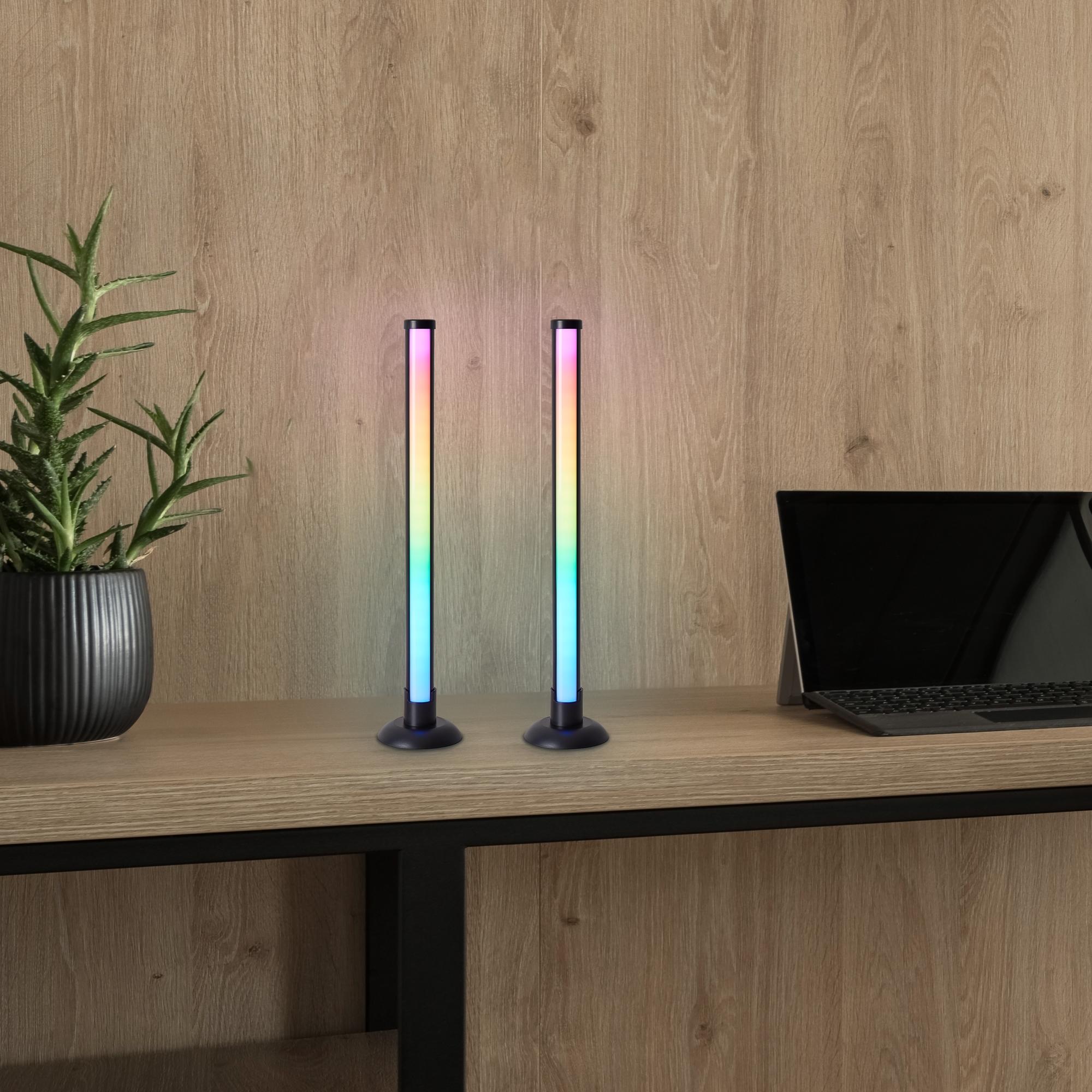 Светильник светодиондый настольный Krass LED 10W 300Лм RGB IP20 Черный Freya FR6209RL-L3B