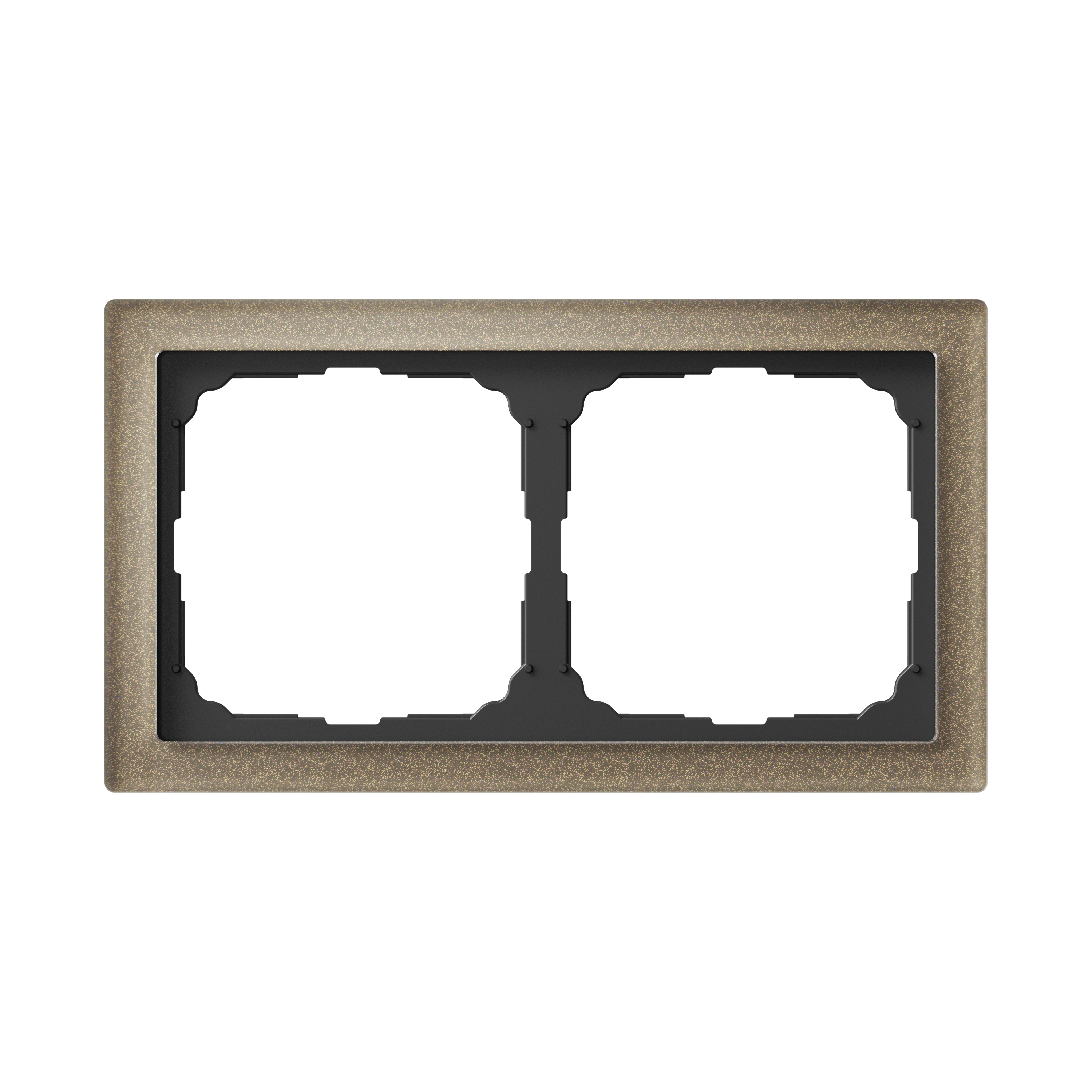 ARTGALLERY PURE 2-постовая РАМКА, ОРГАНИЧЕСКОЕ СТЕКЛО ШАМПАНЬ Systeme Electric GAL320502