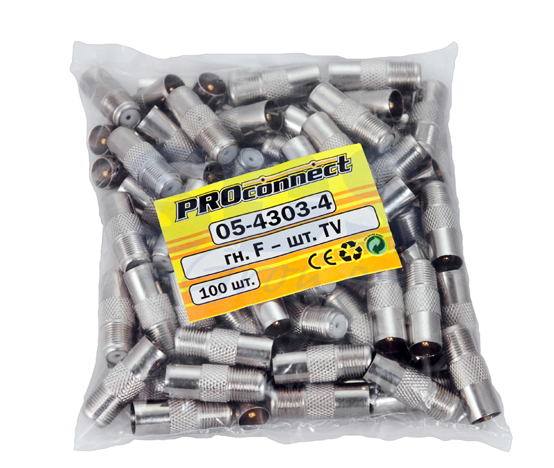 Переход гнездо F - штекер TV PROCONNECT REXANT 05-4303-4