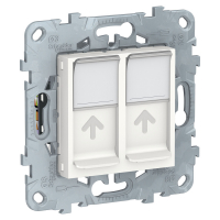Розетка UNICA NEW компьютерная RJ45 двойная категория 6 UTP белый Schneider Electric NU542418