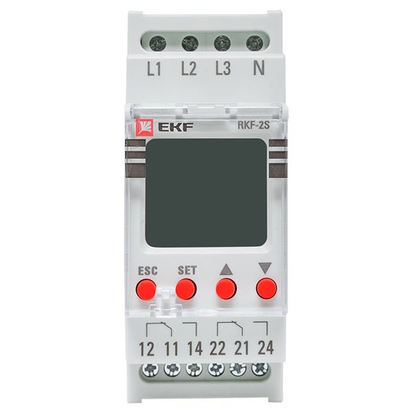 Реле контроля фаз с LCD дисплеем RKF-2S с нейтралью EKF rkf-2s