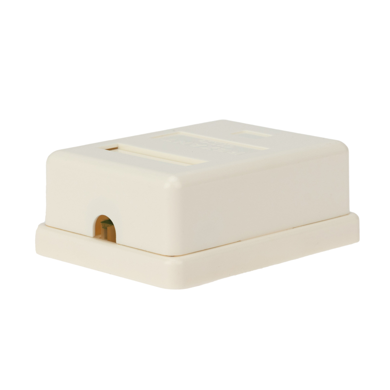 Розетка компьютерная 1 порт RJ-45 (8P8C) cat 5e внешняя, REXANT 03-0121