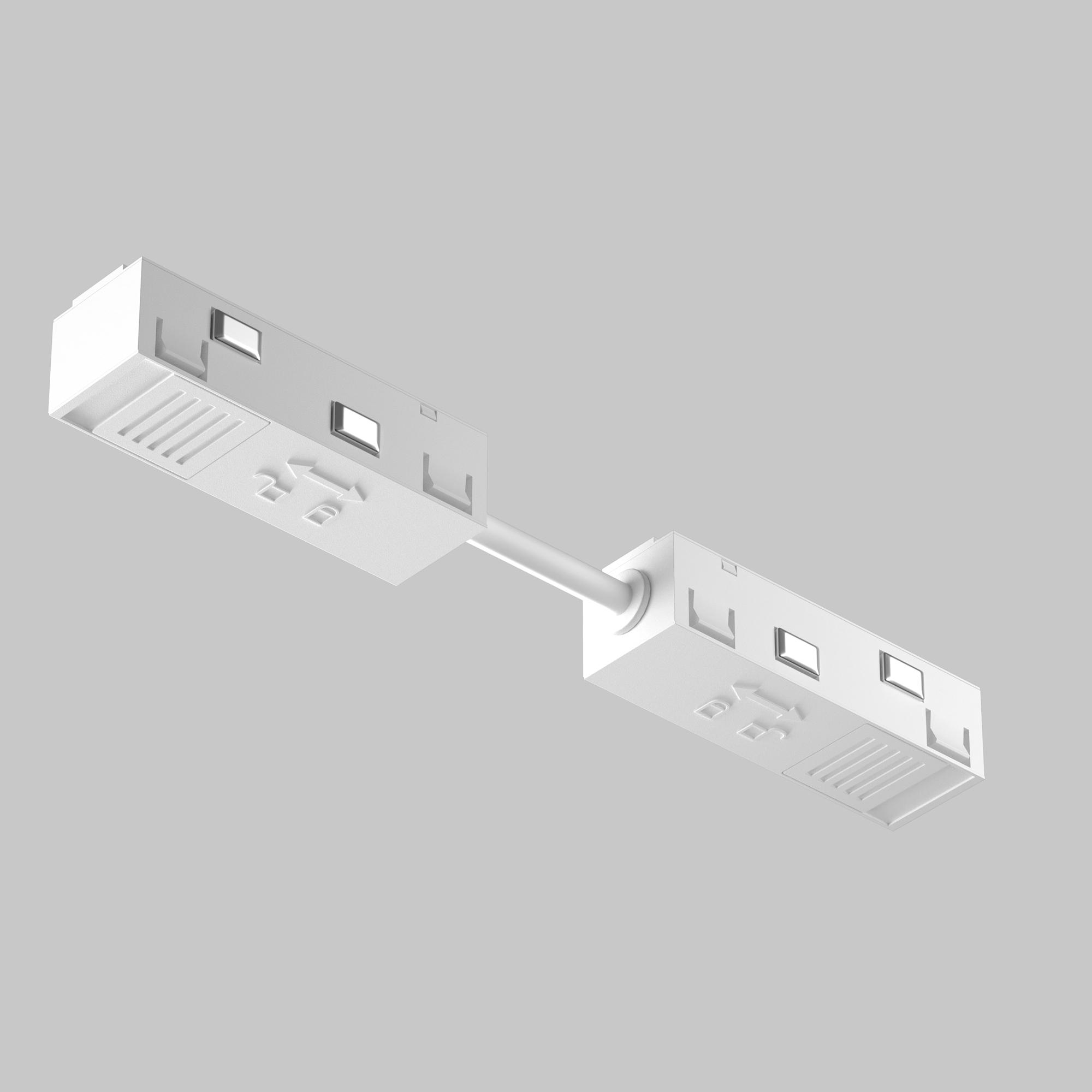 Коннектор питания прямой гибкий 5см Exility белый Maytoni TRA034CPC-42W-5-1