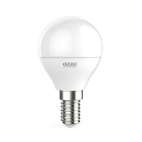 Лампа светодиодная LED 6 Вт 450 лм 4100К AC180-240В E14 шар P45 нейтральный  Elementary Gauss GAUSS 53126