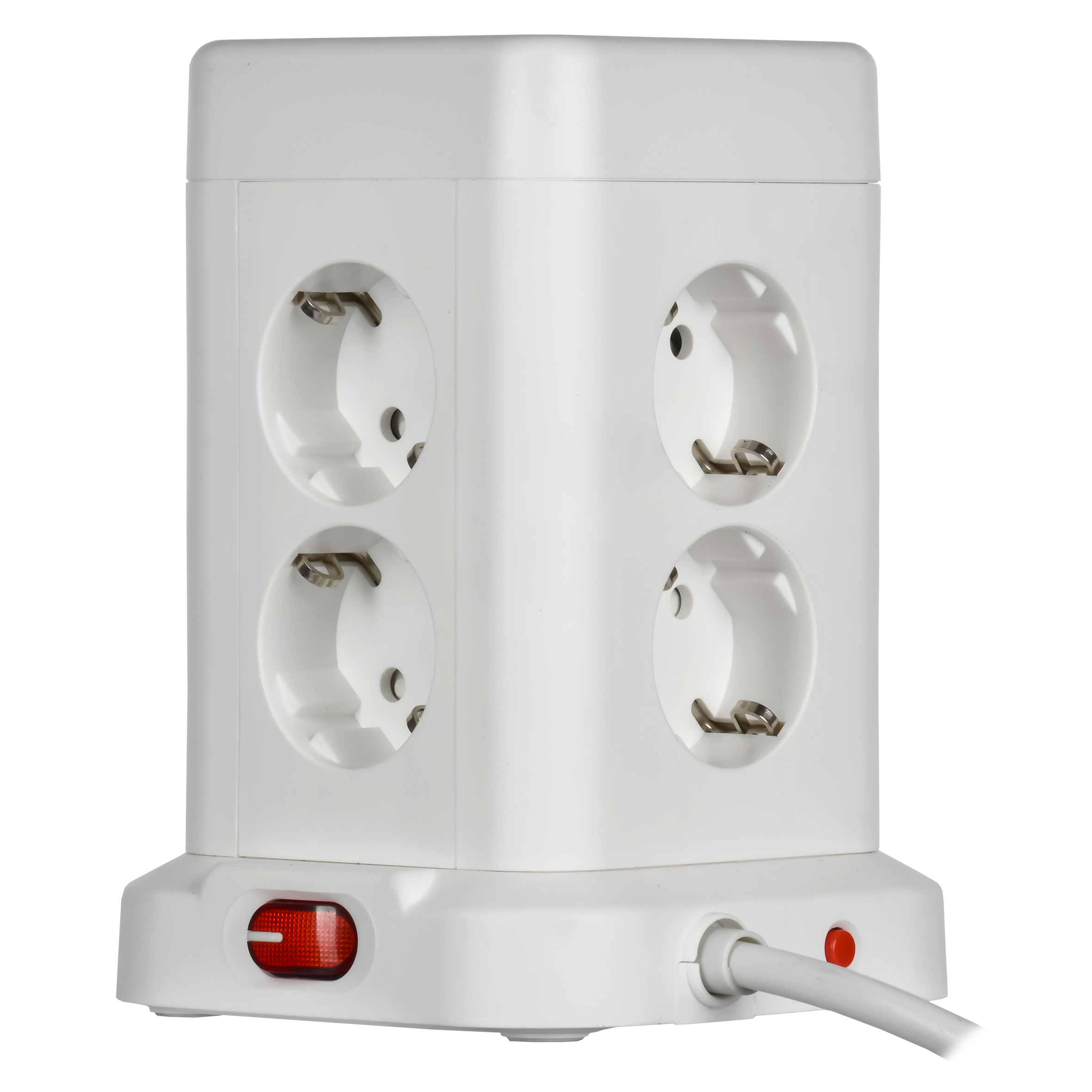 DOMINIC Удлинитель У08K 8 мест 2P+PE 1,5м 3х1,0мм2 16А/250В USB A+C 20Вт белый IEK DN-YP30-16-08-01-ZKU-K01