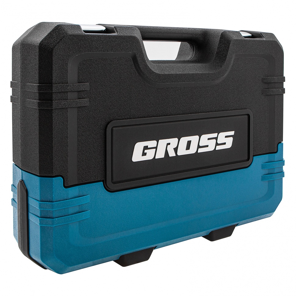 Набор инструментов, 1/4, 1/2, CrV, 120 зубьев, 76 предметов GROSS 14156