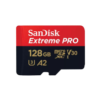 Карта памяти 128GB MicroSD Extreme Pro UHS I, V30, U3, A2, SDXC, 200 МБ/с, Class 10 SanDisk SDSQXCD-128G-GN6MA 117169