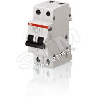 Выключатель автоматический двухполюсный 25А С SH202L 4.5кА ABB SH202L C25 2CDS242001R0254